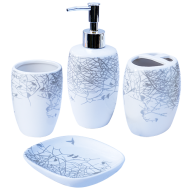 Set accesorii baie 4 piese floral
